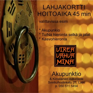 Lahjakortti Hoitoaika 45 min